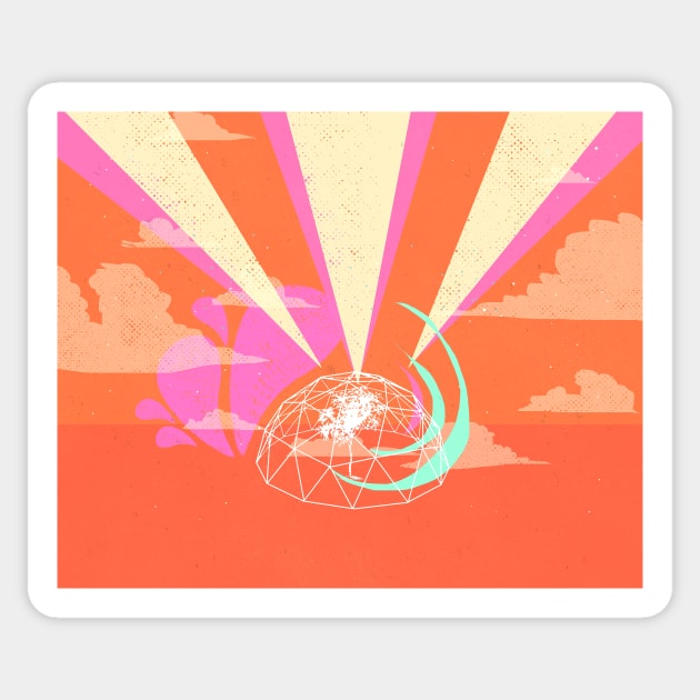 GEODESIC SUNRISE Sticker by Showdeer